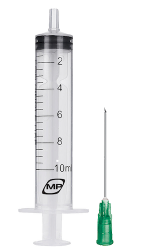 Шприц МР MedPlast , 3-комп., 10 мл 21G* 1/2 0,8*38